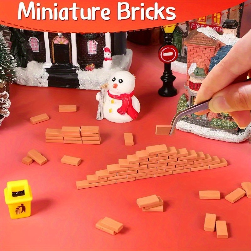 Buy CMD 500 Pieces Miniature Bricks 1/35 Mini Brick Blocks Miniature Parts  Miniature Red Bricks Diorama Production DIY Scene Building Model Gardening  Accessories (A: 1/35 500 Pieces) from Japan - Buy authentic