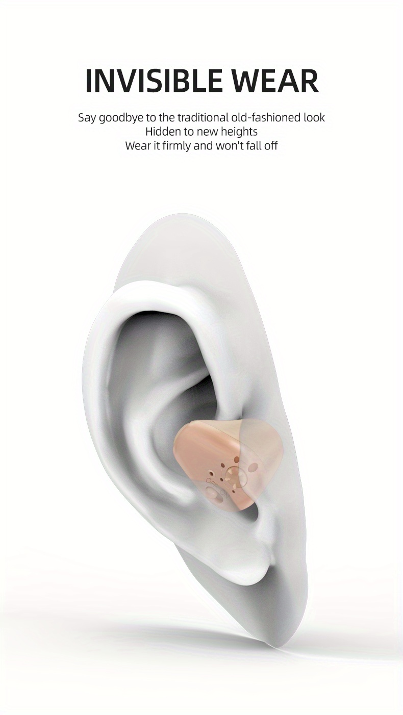 Rechargeable Wireless Hearing Aid Amplify Sounds Improve Temu