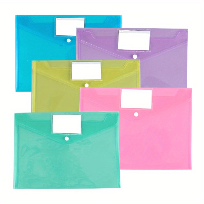 Small Plastic Pencil Pouch Clear Poly Envelopes File - Temu