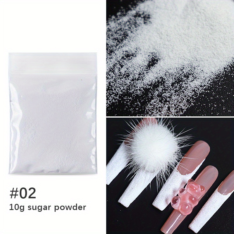  5g Black Dust Sugar Nail Glitter Powder - Diamond Dust Sand  Shining Sugar Effect Glitter Dip Powder, Superfine French Candy Coat Nails  Sweater Design Manicure Decorations DIY Crafts : Beauty 