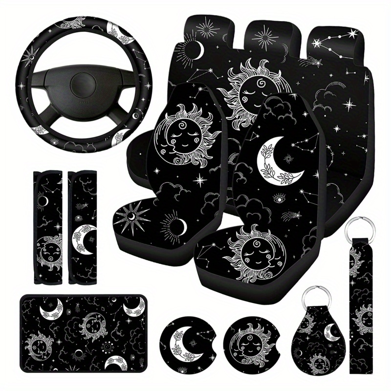 10pcs Fundas Asiento Coche Moon Star Juego Completo Funda - Temu