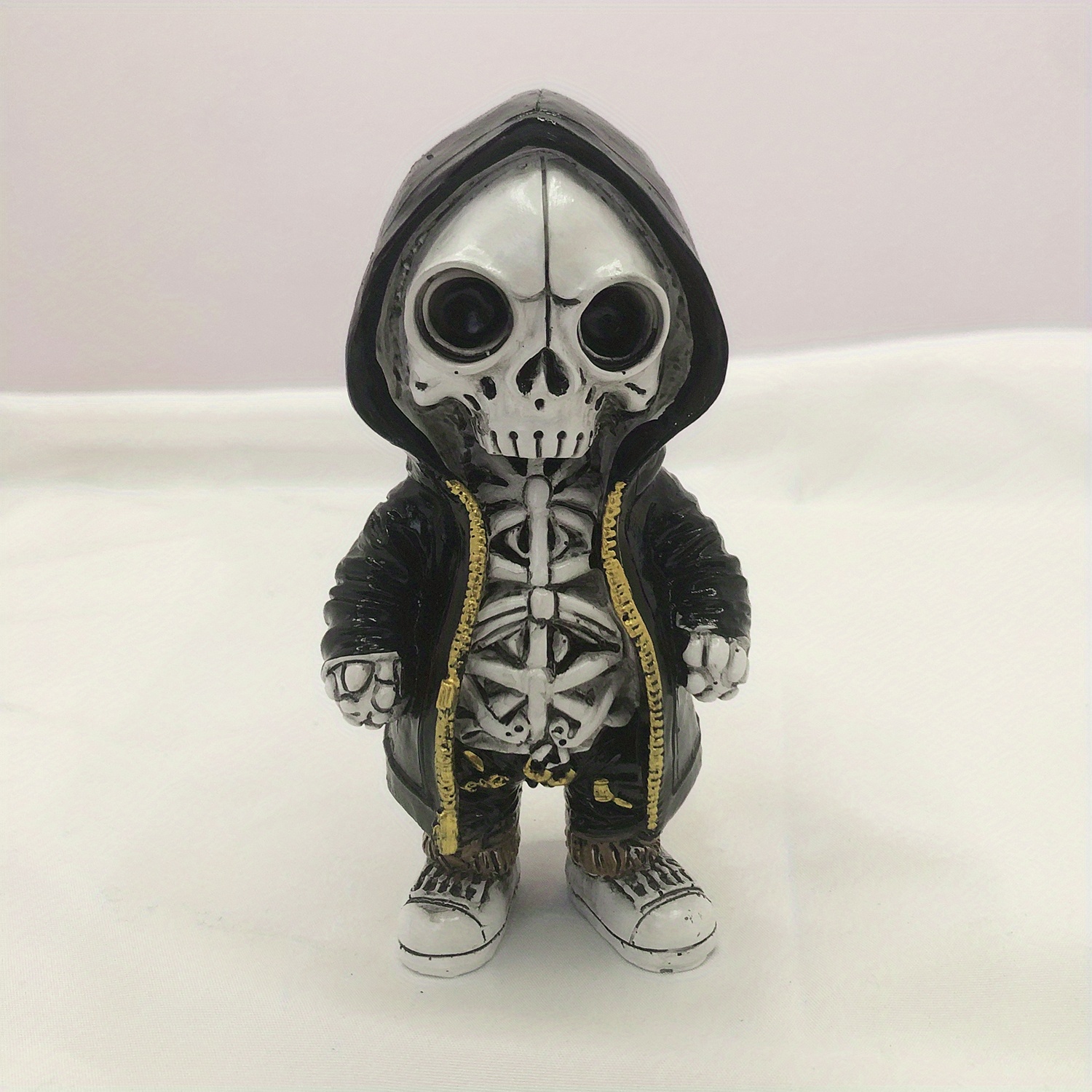  Coole Skelett Figuren Gothic, Halloween Skelett Puppe, Mini Harz  Skelettfiguren, Halloween Skelett Puppe, Skelett Figuren Deko, Totenkopf  Statue, Halloween Dekoration für Zuhause,Büro,Schreibtisch