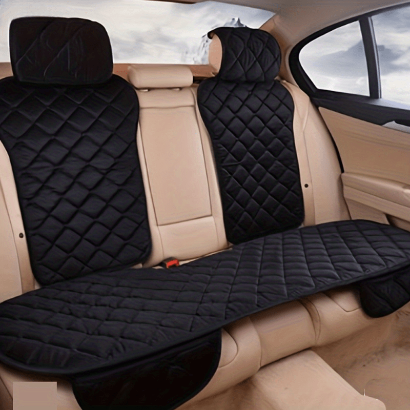 Car Seat Cushion Cover Four Seasons Front Rear Auto - Temu