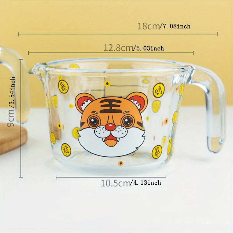 Heat-resistant Borosilicate Glass Measuring Cup With Graduated Handle -  Perfect For Milk, Baking, And Breakfast - Microwave Safe And Dishwasher Safe  - Temu United Arab Emirates