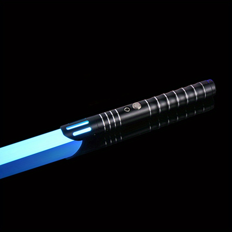 Espada Láser RGB Con Mango De Metal Plata con Negro 77cm - Star Wars >  Espadas y mas