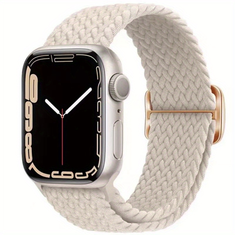 Khaki & Red Apple Watch Band | Southern Straps for Apple Watch 49mm - 42mm / Silver