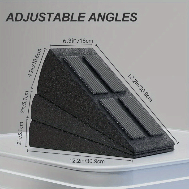 TEMU Pedales Inclinables Ajustables, Tablas De Inclinación Para Ejercicios De Sentadillas, Estiramientos De Pantorrillas, Y Terapia Física