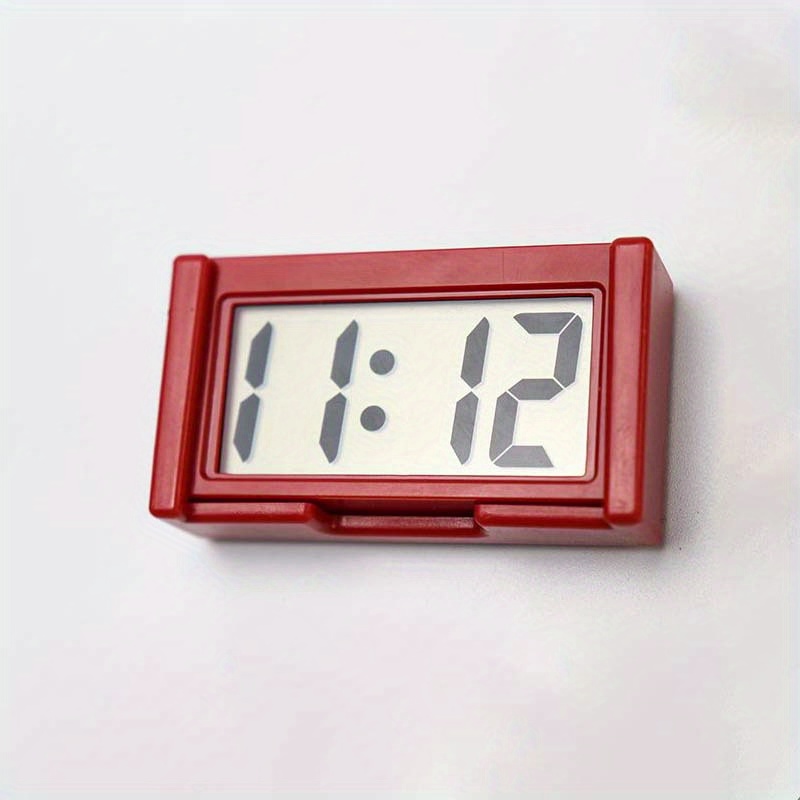Umisu Horloge Numérique LCD de Voiture Calendrier Affichage Portable pour  Tableau de Bord de Voiture Horloge Électronique Date Heure de Table de
