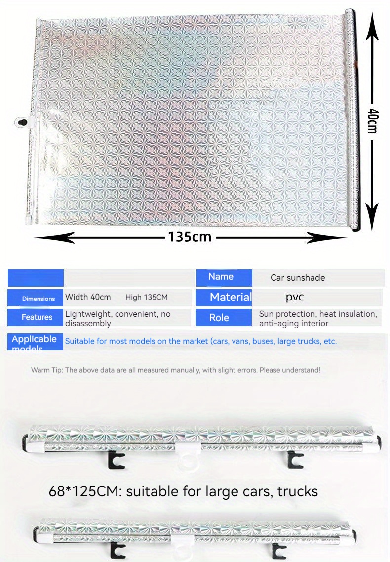 Pare-soleil De Rideau Enroulable Automatique De Voiture, Rideau D'isolation  Thermique De Voiture, Rideau De Pare-soleil Bloquant Le Soleil Rétractable