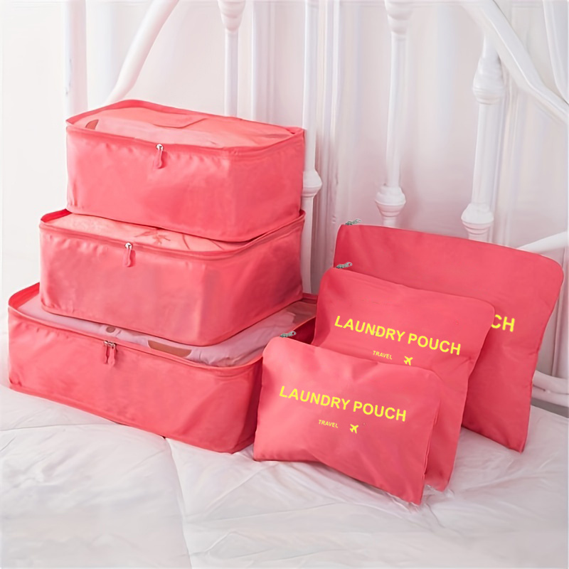 MNT10 Sacchetti da viaggio riciclati con compressione S, M, L, XL I Blu I  Cubi da imballaggio con anello come organizzatore per valigie I leggeri  sacchetti compressori per lo zaino : 