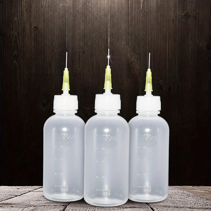 Precision Needle Tip Glue Applicator Bottle With Bent Blunt Needle Tip And  Tapered Needle For Oil, Adhesive, Liquid