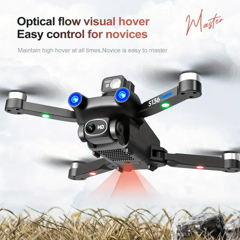 s136 brushless gps uav with optical flow positioning foldable 360 intelligent obstacle avoidance 4 sides obstacle avoidance smart follow electrically adjusted wifi aerial photography details 15
