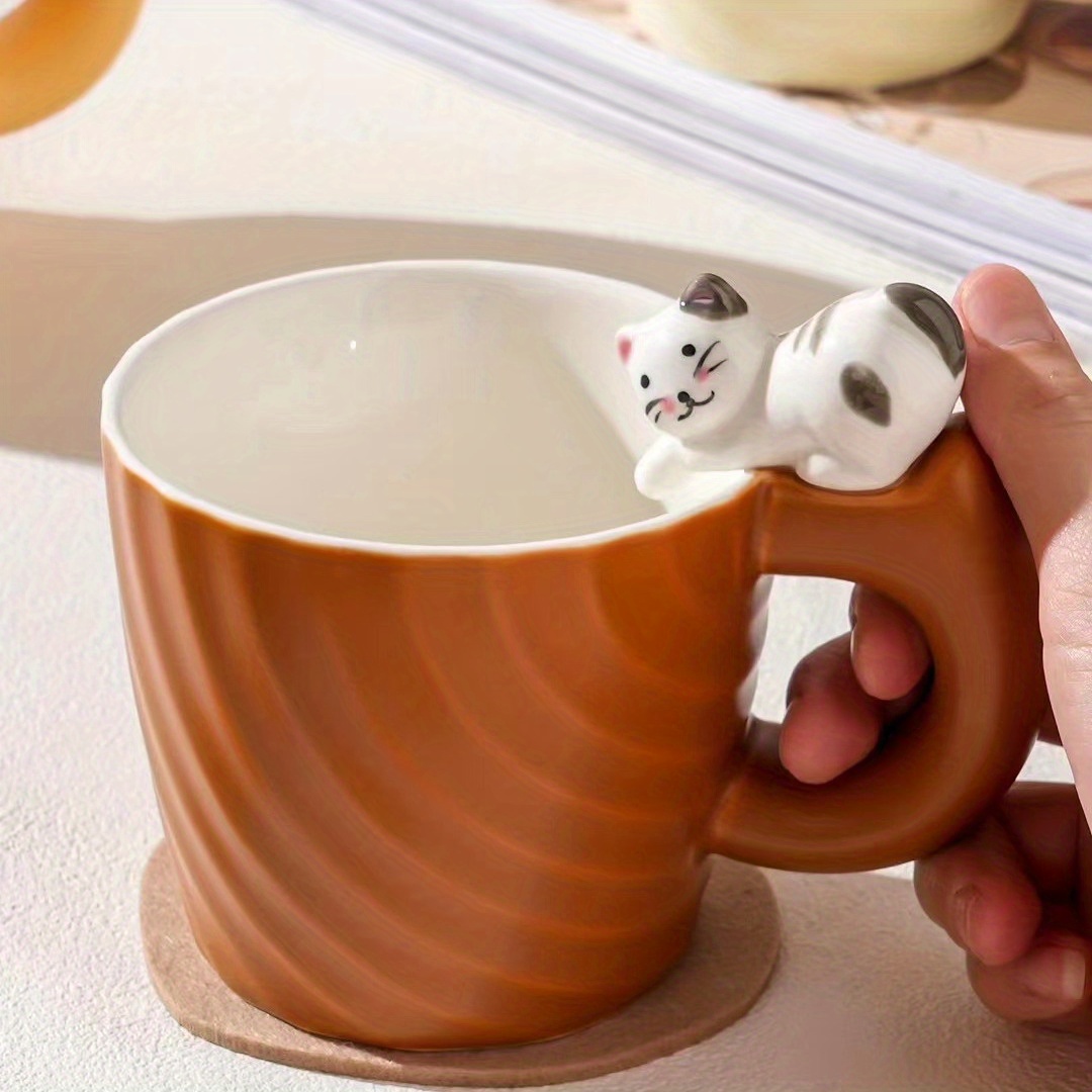 Kawaii Good Morning Kittens Cookie and Milk Cute Thermoses Mug