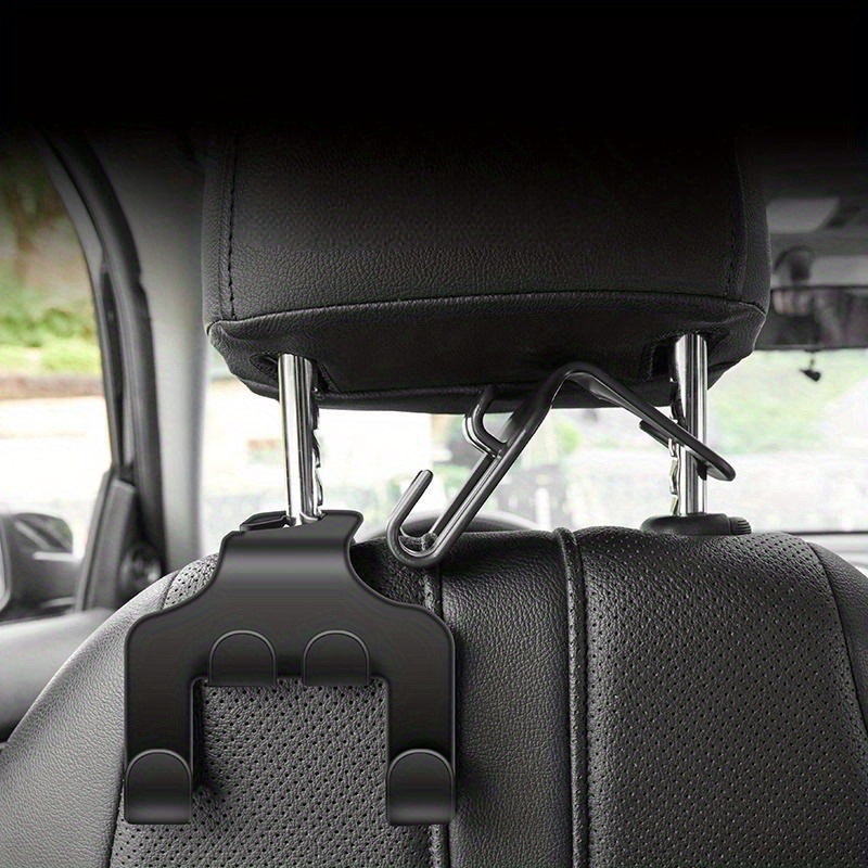 CGEAMDY 4 Stück Auto Kopfstützenhaken, Tragbare Autositz