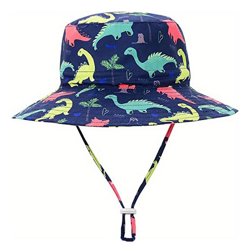 Cute Cartoon Fish Fisherman's Hat, Breathable Drawstrings Wide Brim Sun Protection Bucket Hat for Outdoor Traveling Beach Party, Christmas Gifts