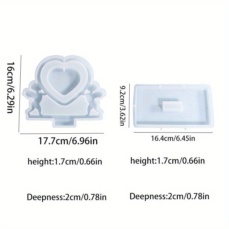 Diy Resin Epoxy Resin Mold Photo Frame Silicone Mold Table Decoration Jewelry Casting Mold Tool