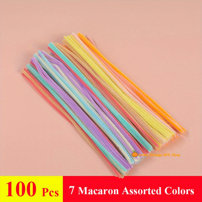 Pipe Cleaners 10 Assorted Colored/7 Macaron Colors Chenille - Temu