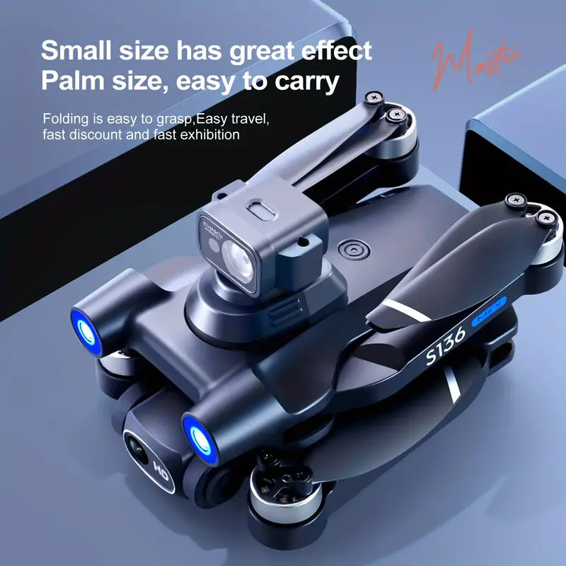 s136 brushless gps uav with optical flow positioning foldable 360 intelligent obstacle avoidance 4 sides obstacle avoidance smart follow electrically adjusted wifi aerial photography details 6