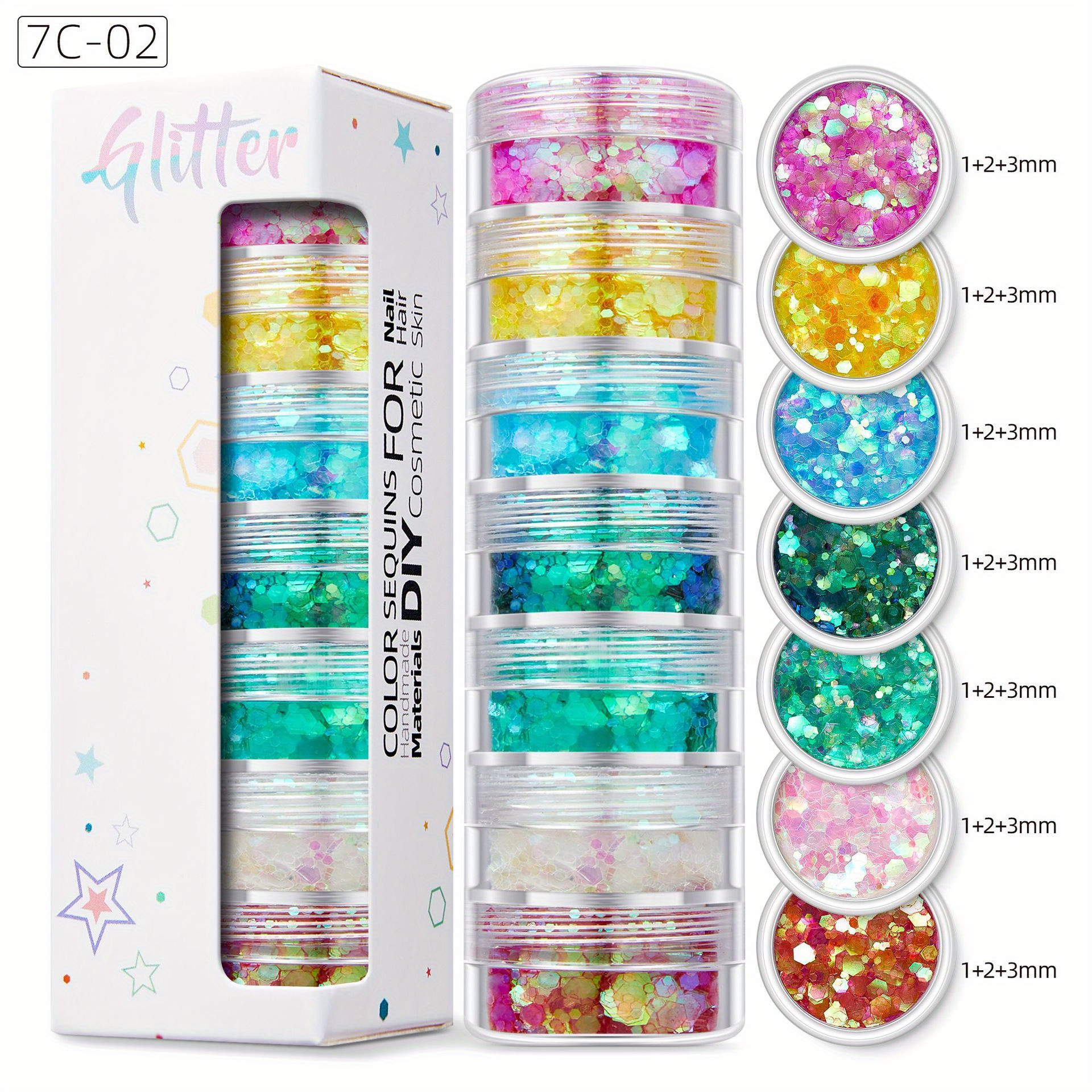 20 Colors Body Glitter Face Glitters Body Sequins Shimmer - Temu New Zealand