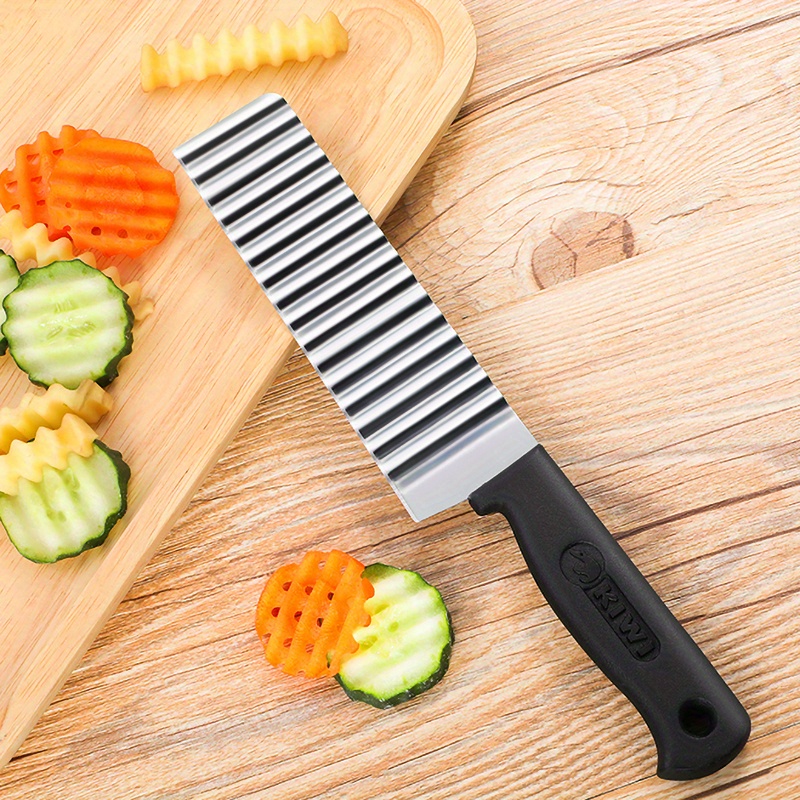 Cuchillo de rejilla para cortar patatas, utensilio de cocina para cortar
