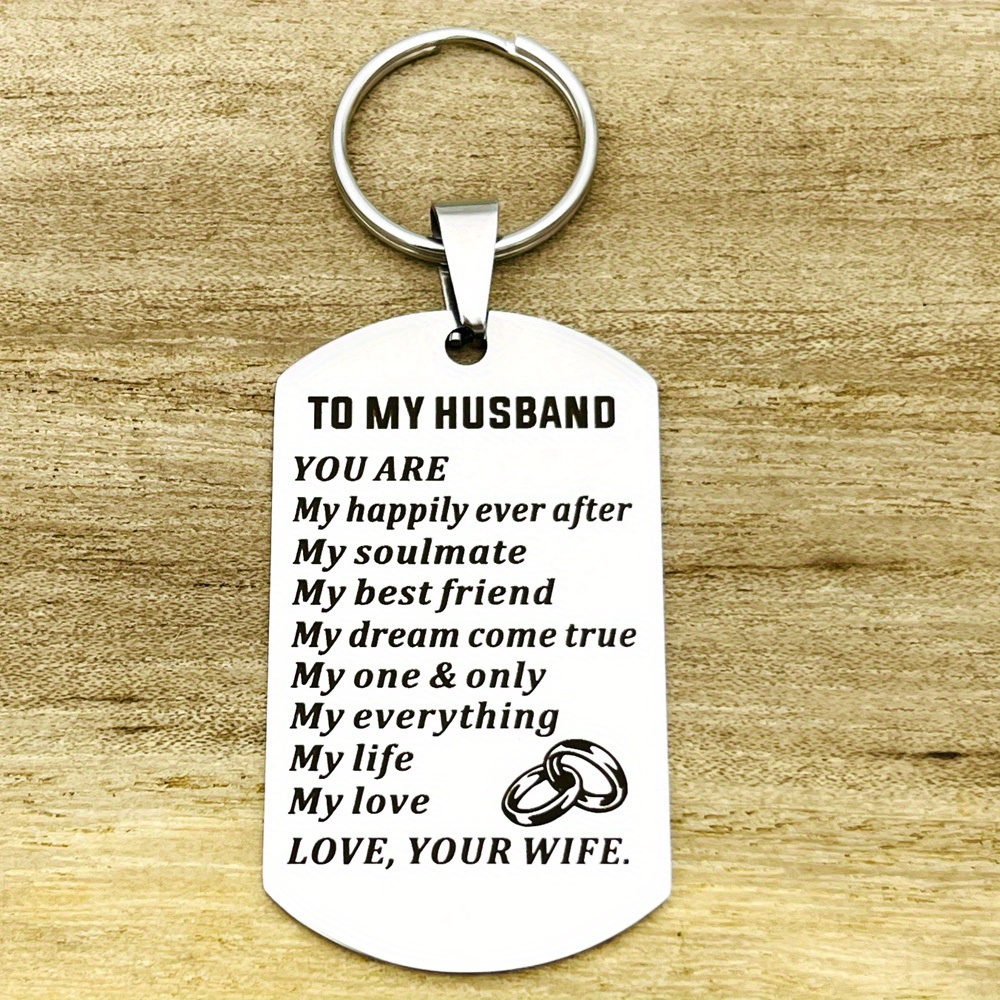 Anniversary Keychain Couple Gifts for Him Her, Happy Wedding