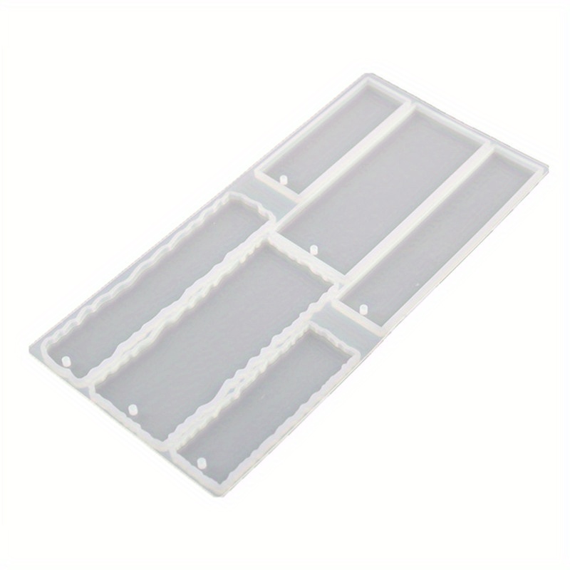 CRASPIRE DIY Rectangle Musical Instruments Bookmark Silicone Molds, for  Resin Casting Molds, Clay Craft Mold Tools, White, 143x33x4.5mm, Hole: 3mm