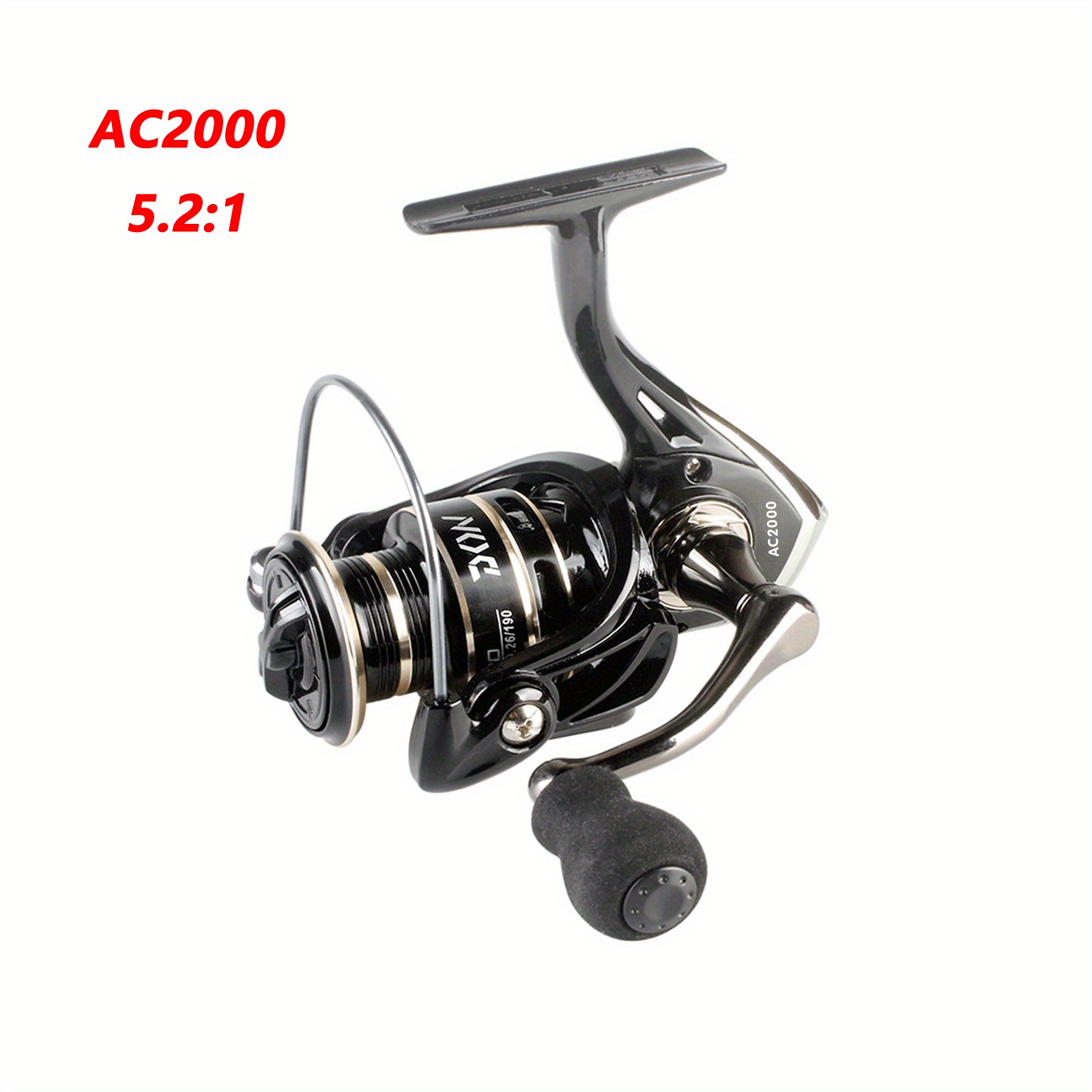 Fishing Reel AC7000 Full Metal Reel Rotating Reel 5.2:1 High-Speed Metal  Fishing Reel Saltwater Fishing Accessories (Spool Capacity : AC6000)