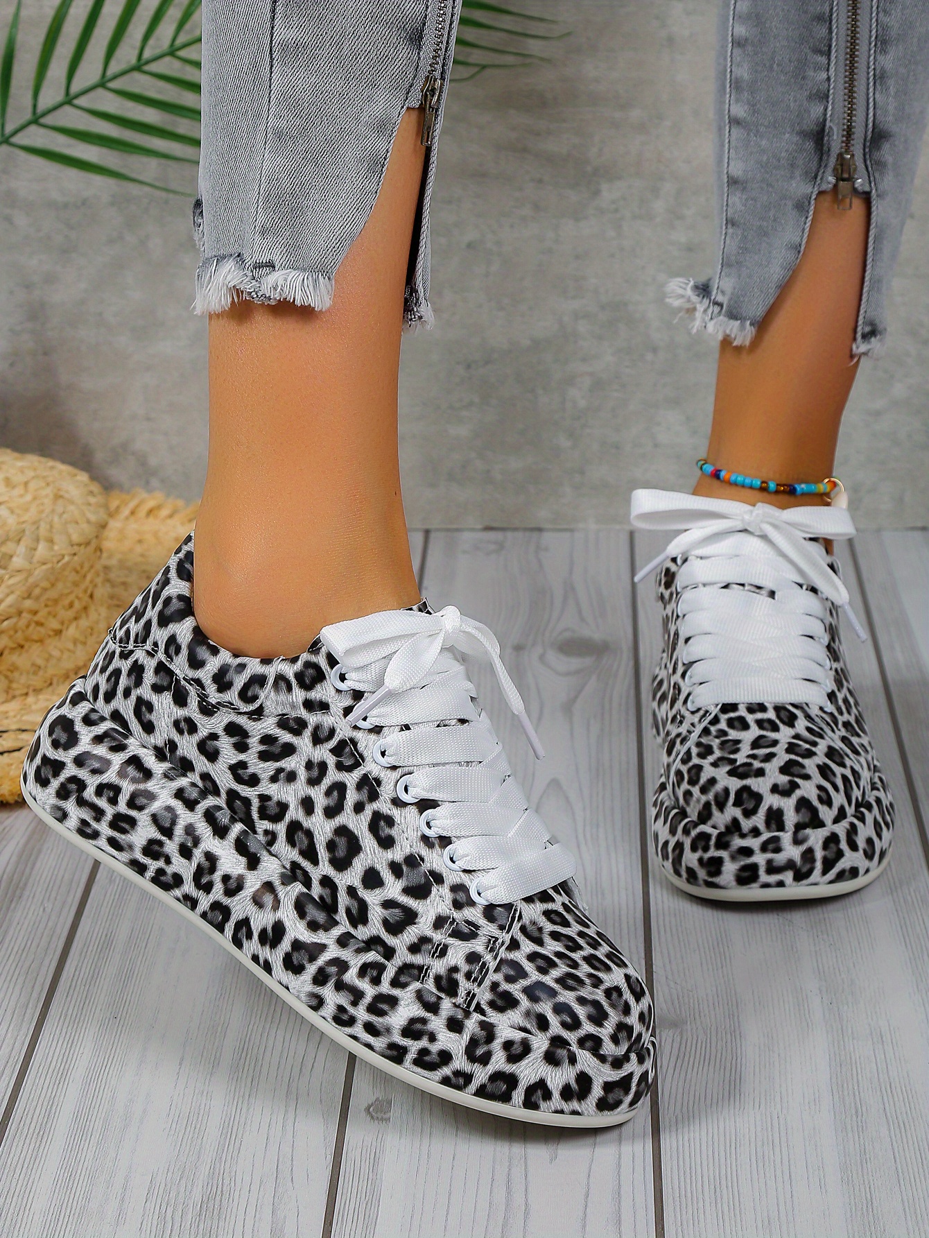 platform leopard sneakers