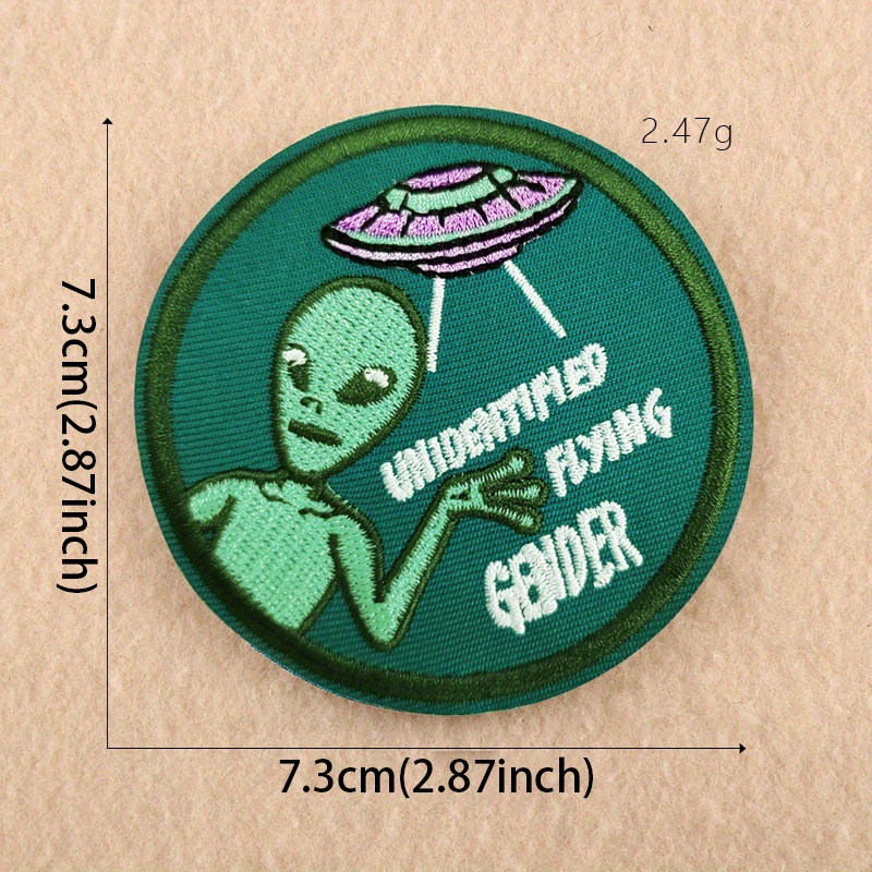 Alien Patch Et Patches Cool Iron On Patches Funny Patches For