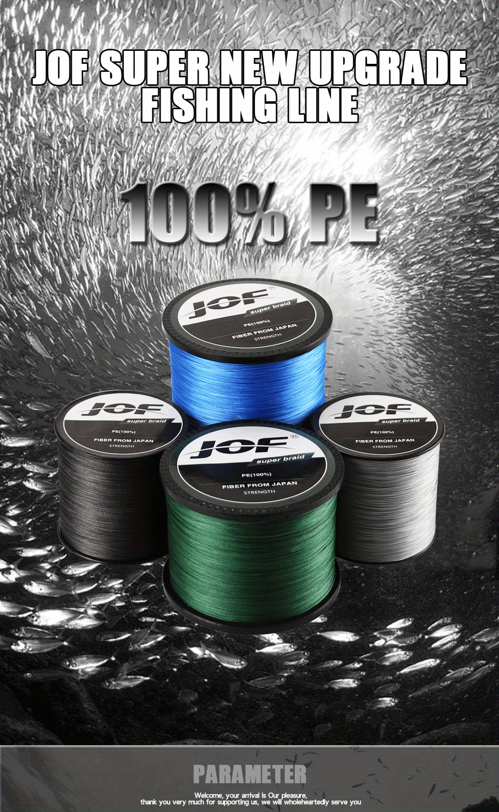  HLUR Braided Fishing Line, Highly Abrasion Resistant
