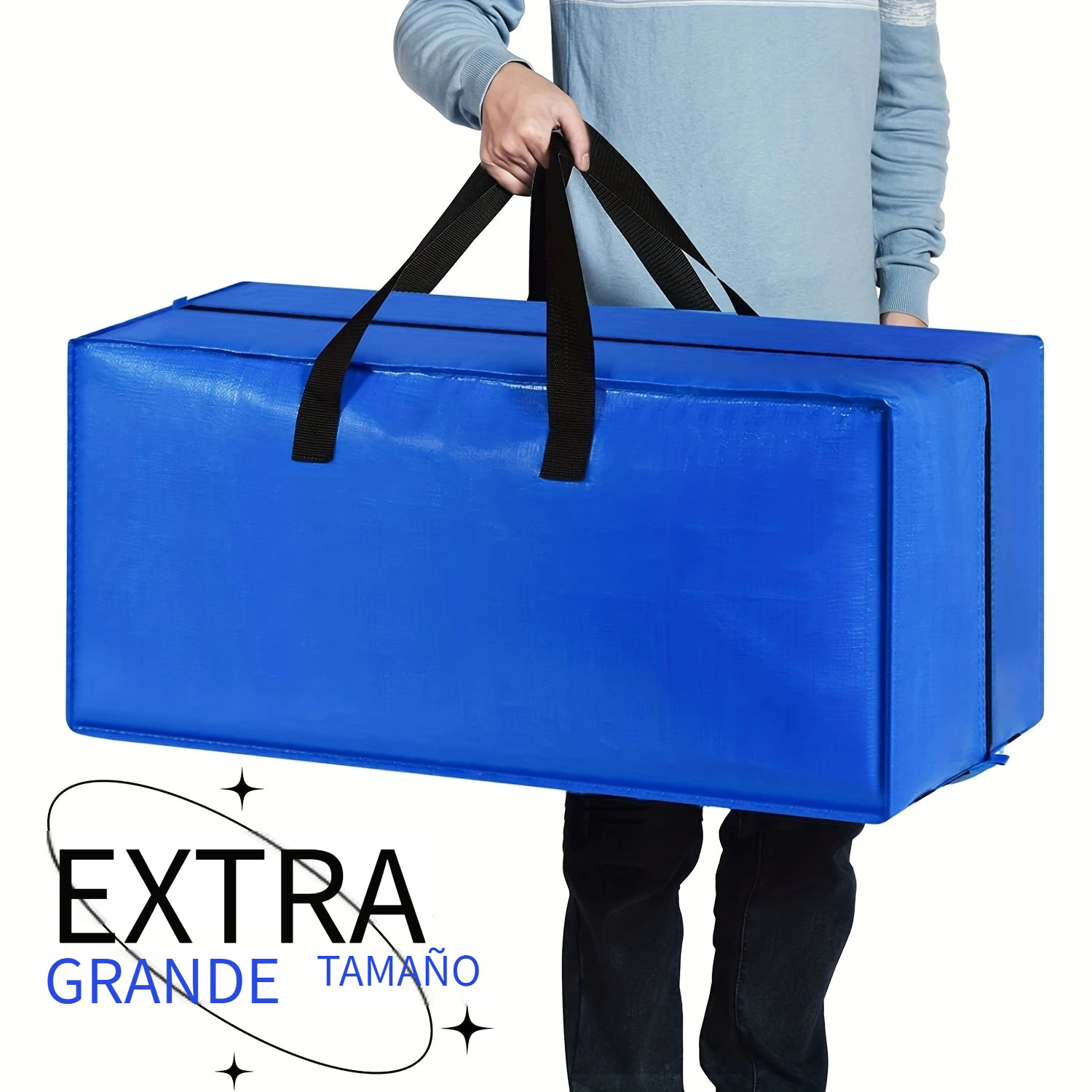 Paquete de 8 bolsas de mudanza extra grandes resistentes con correas de  mochila y bolsas grandes de almacenamiento al vacío, bolsas de mudanza con