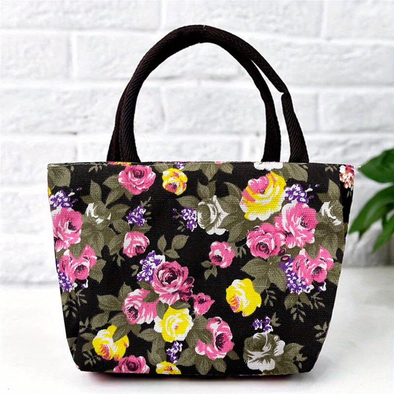 Floral Hand Bag, Tote Bags, Modern Bag, Simple Handbags, Shoulder Shopping  Bags