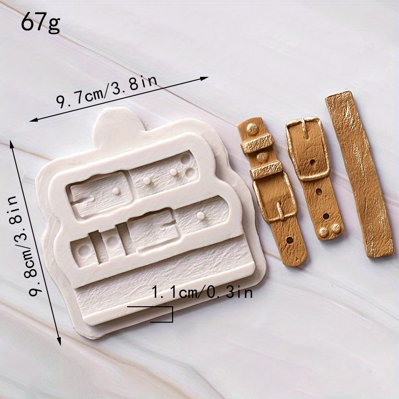 TEMU 1pc, 3d Silicone Zipper Belt Chocolate Mold - Candy, Fondant, And Baking - Kitchen Gadgets And Accessories