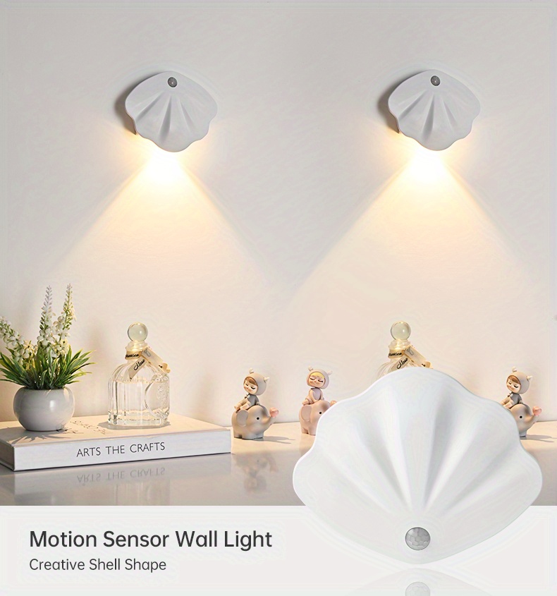Motion Sensor Night Light, 6 Led Stick-on Motion Sensor Lights, Indoor  Battery Operated Night Lights Auto/on/off, For Hallway, Stairs, Kitchen,  Bathroom, Bedroom, Warm White - Temu