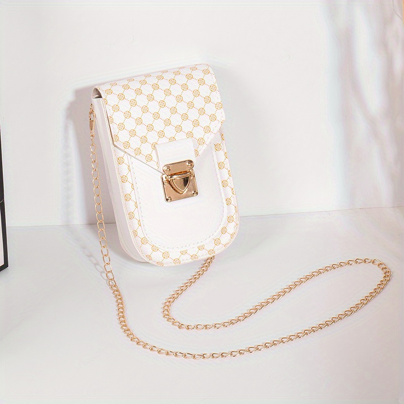 Mini Square Bag Geometric Pattern With Coin Purse PU For Daily