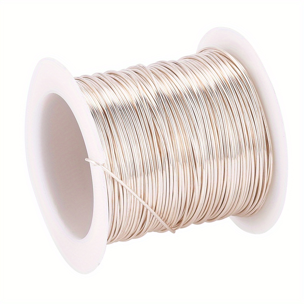 3 rollos de alambre de cobre sin recubrimiento para joyería de alambre para  manualidades, pulseras, collares, suministros de fabricación de joyas