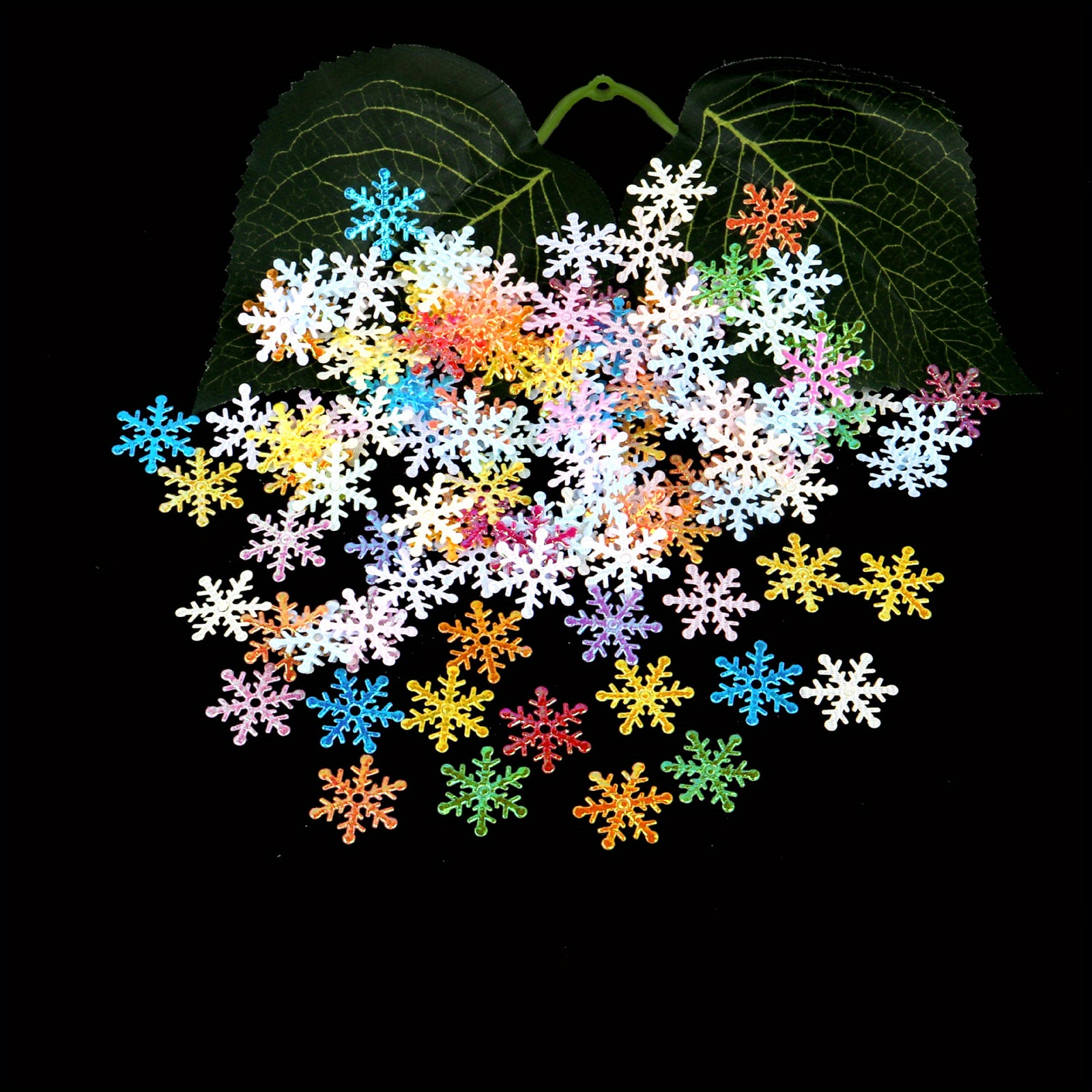 300pcs 2cm Christmas Artificial Snowflakes Confetti Xmas Tree