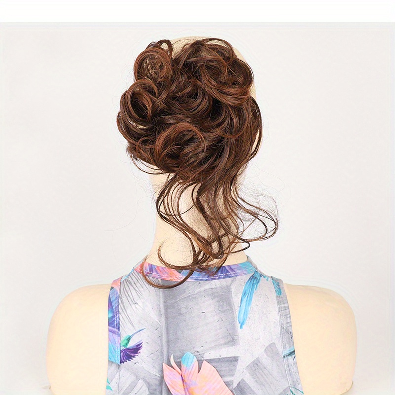 Messy Bun Hair Piece Updo Tendrils Hair Bun Extensions Temu