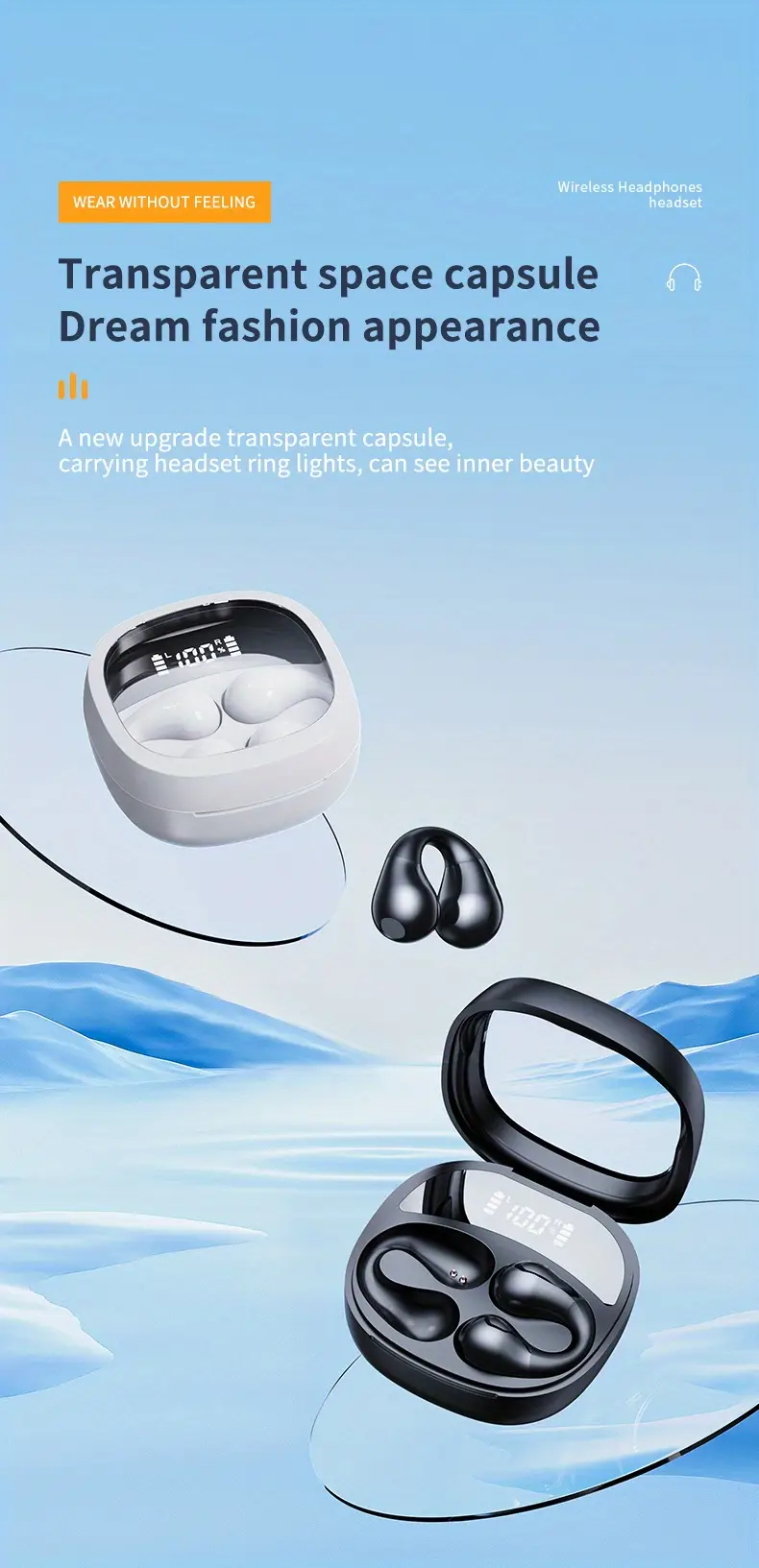 Wireless Earclip Earphones