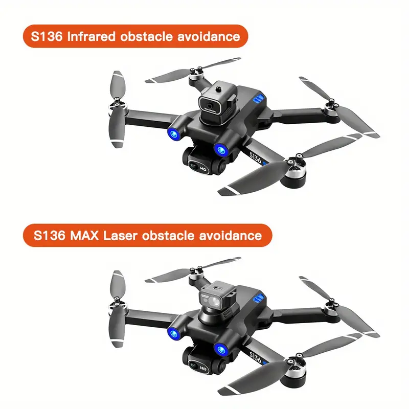 s136 brushless gps uav with optical flow positioning foldable 360 intelligent obstacle avoidance 4 sides obstacle avoidance smart follow electrically adjusted wifi aerial photography details 25