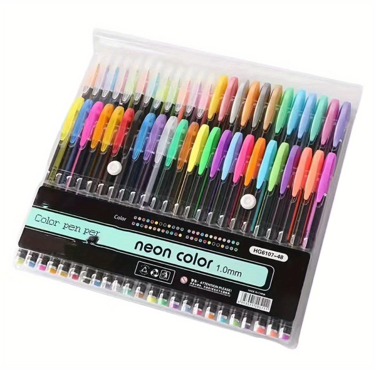 1 Box 24/36/48 Support New Novelty Candy Colors 48 Colored Gel Pen Colorful  Gel Pen Set School Supplies Colored Gel Pens