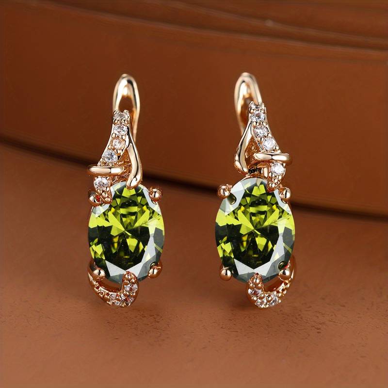 Orecchini Pendenti Donna Placcati Oro Con Zirconi Cubici | Eleganti E Raffinati Per Ogni Occasione