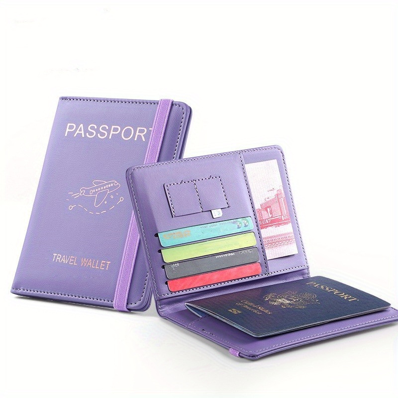 New Passport Holder Passport Wallet Rfid Blocking For Men And Women Designer  Passport Cover - Temu Germany