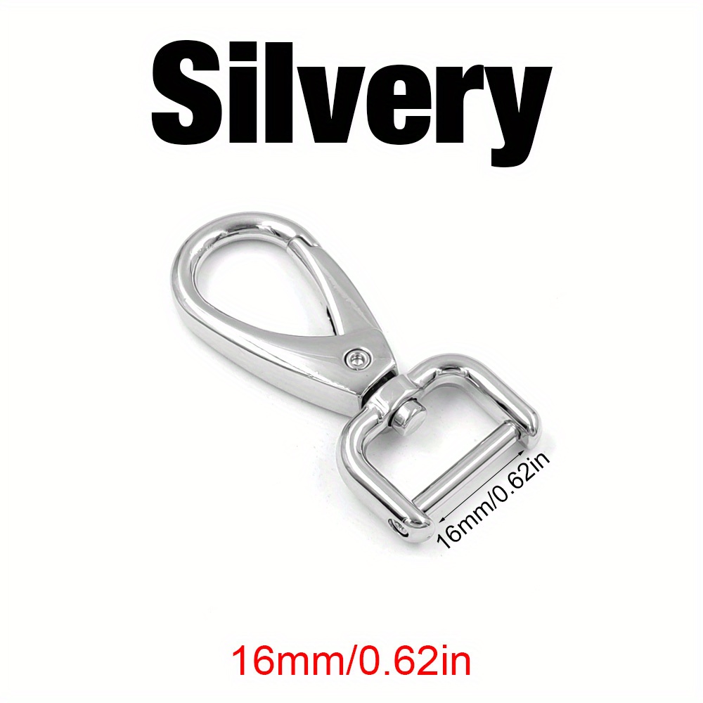Metal Detachable Snap Hook Trigger Clips Buckles for Leather Strap/ Belt  Keychain Webbing Pet Leash Hooks 3 Sizes