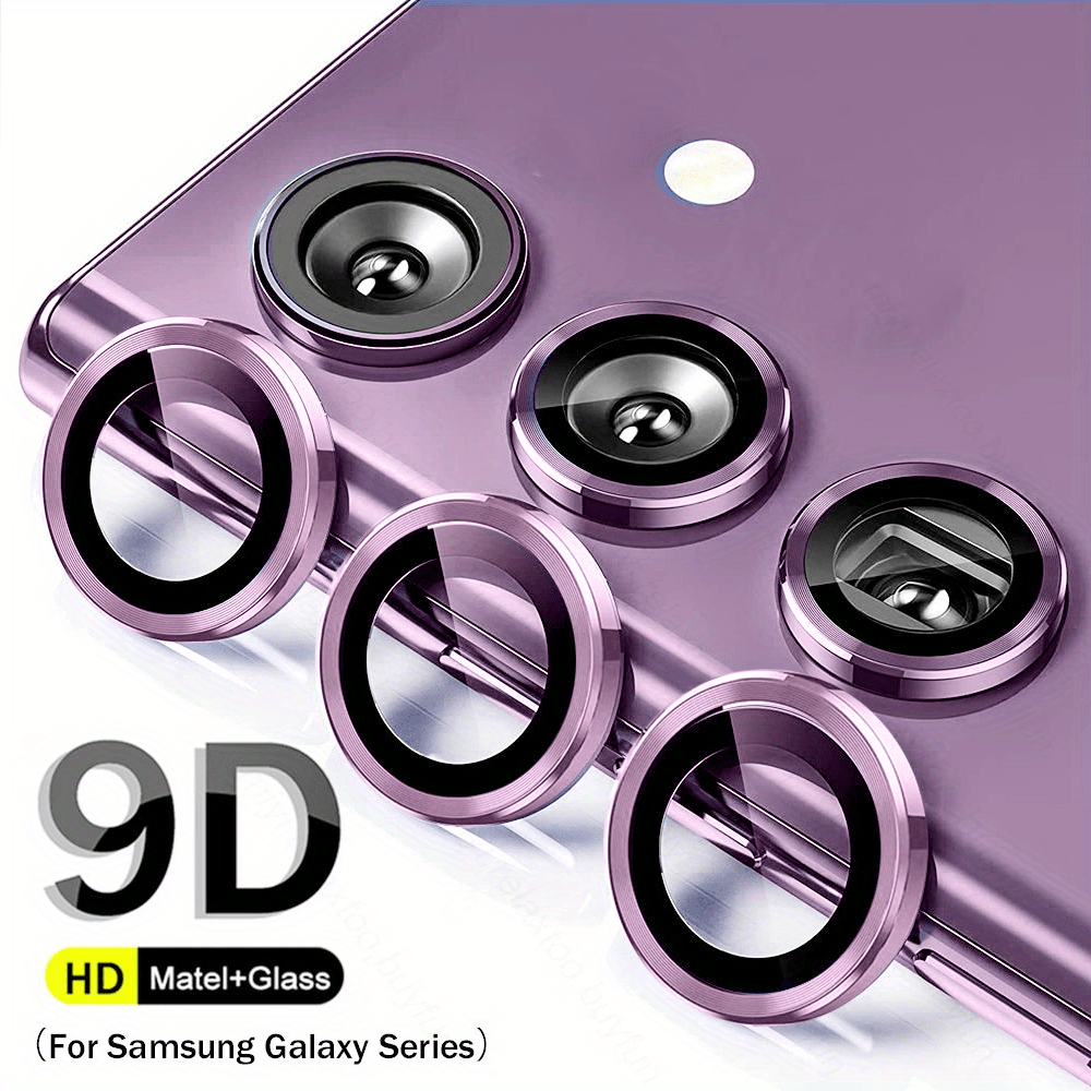 Metal Ring Camera Lens Case for Samsung S23 S22 Ultra S22ultra 5G Tempered  Glass Screen Protector Film Ecran Cover Accessories