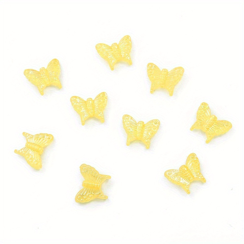 Acrylic Butterfly Beads 15x13mm 1.5mm Hole Resin Butterfly Beads Butterfly  Charms Butterfly Jewelry Butterfly Necklace 20 Pcs 