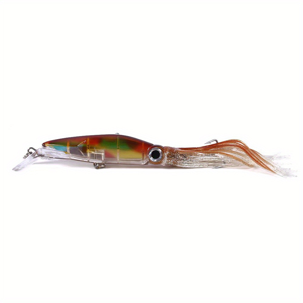  Dr.Fish Saltwater Squid Fishing Lures, 6 LED Fishing Lures  6/0 Hooks Squid Jig Halibut Lincod Jig Salmon Trolling Lures Deep Drop  Light Flasher Lures Mackerel Tuna Striper Blue&Red : Sports