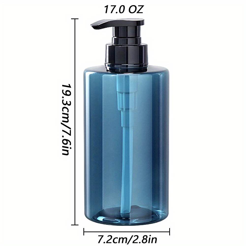 14.5 oz. Ceramic Soap Dispenser Pump - Amber Blue