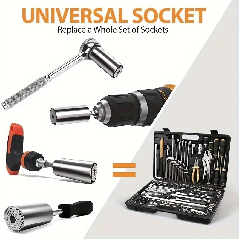 Universal Socket Wrench Set Professional Sockets Portable Temu
