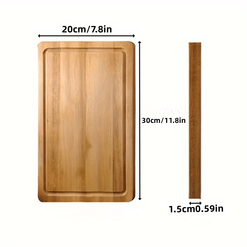 Small Chopping Board Wood Platter Bamboo Cheese Portable Camping